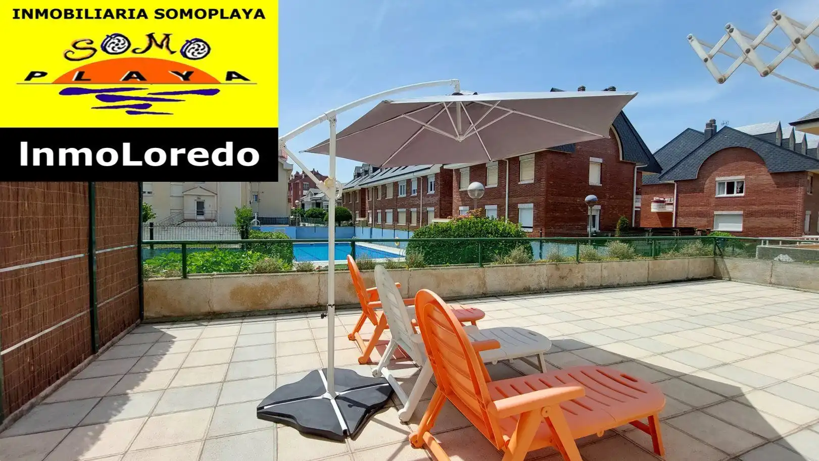 Terrasse von Wohnung zur Miete in Ribamontán al Mar mit Terrasse, Möbliert und Gemeinschaftspool