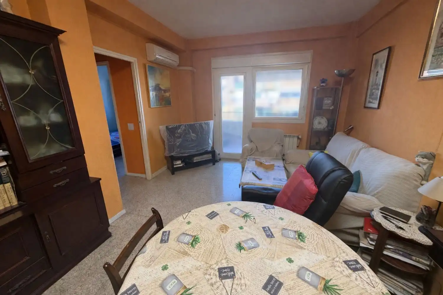 Wohnzimmer von Wohnung zum Verkauf in Madrid mit Klimaanlage, Heizung und Terrasse