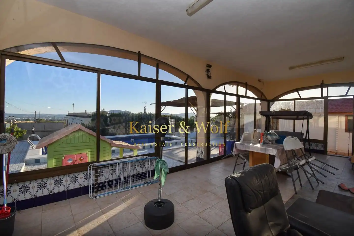 Terrassa de Casa o xalet en venda en Albatera amb Aire condicionat, Piscina i Moblat