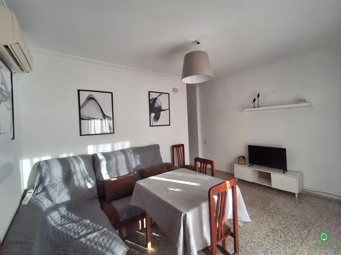 Sala d'estar de Pis de lloguer en Huelva amb Aire condicionat, Moblat i Forn