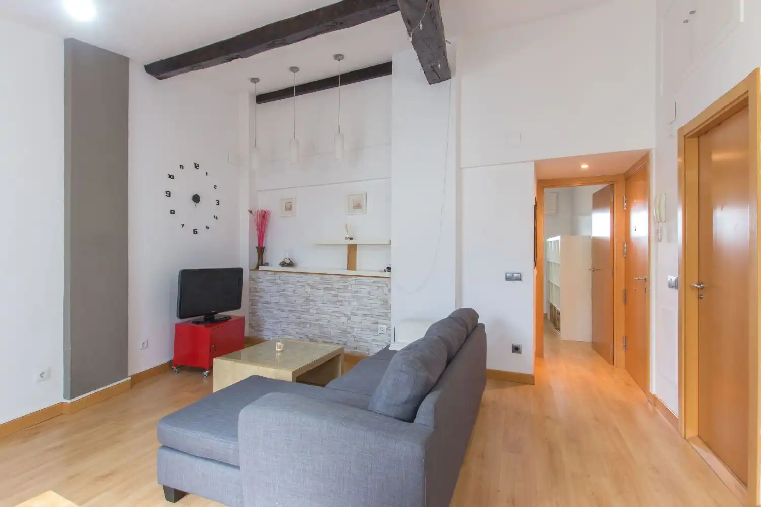 Sala de estar de Piso en venta en  Pamplona / Iruña con Calefacción y Balcón