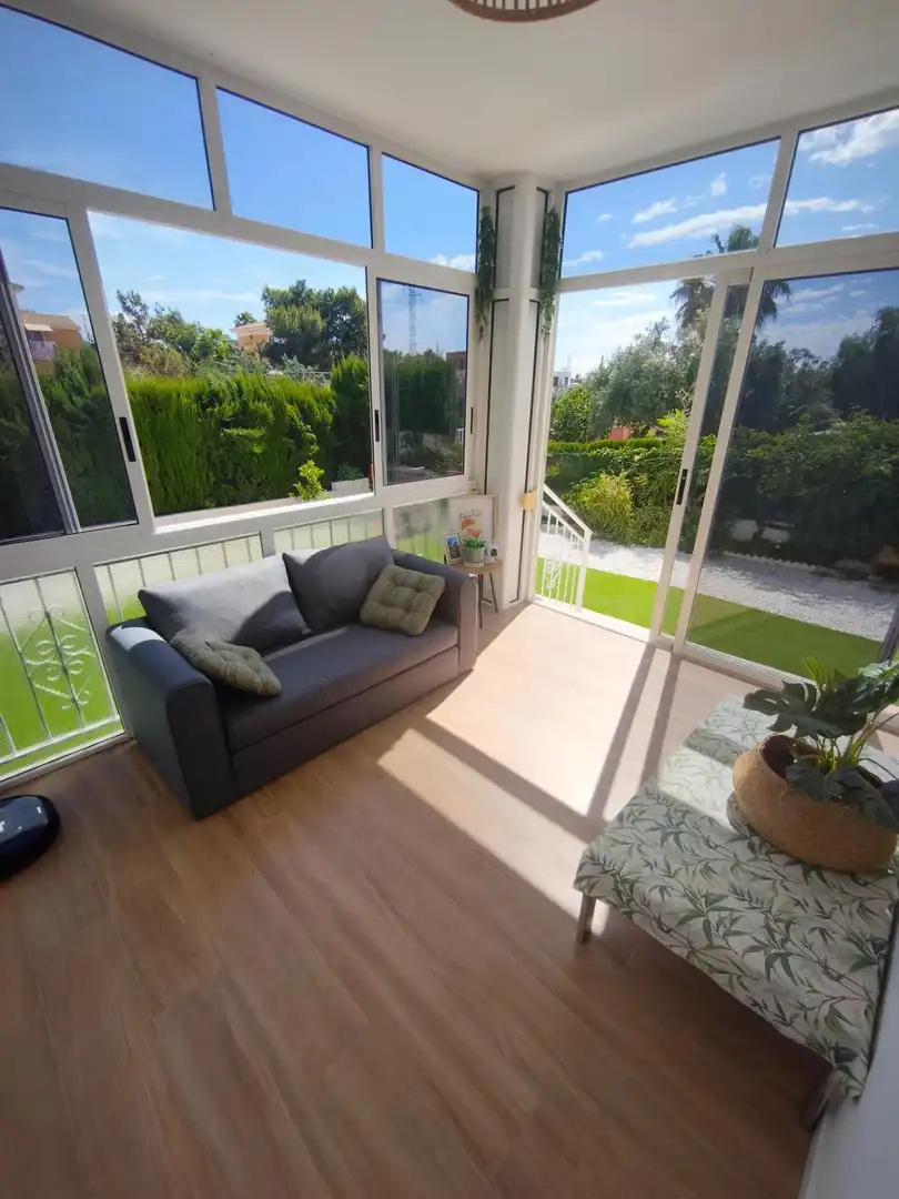 Terraza de Casa o chalet en venta en San Vicente del Raspeig / Sant Vicent del Raspeig con Piscina comunitaria
