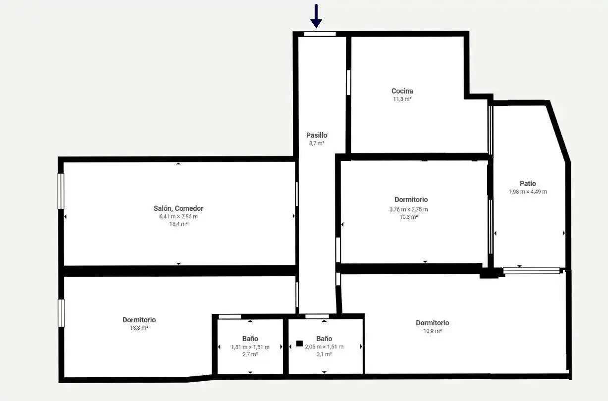 Piso en venta en Ames con Calefacción, Terraza y Trastero