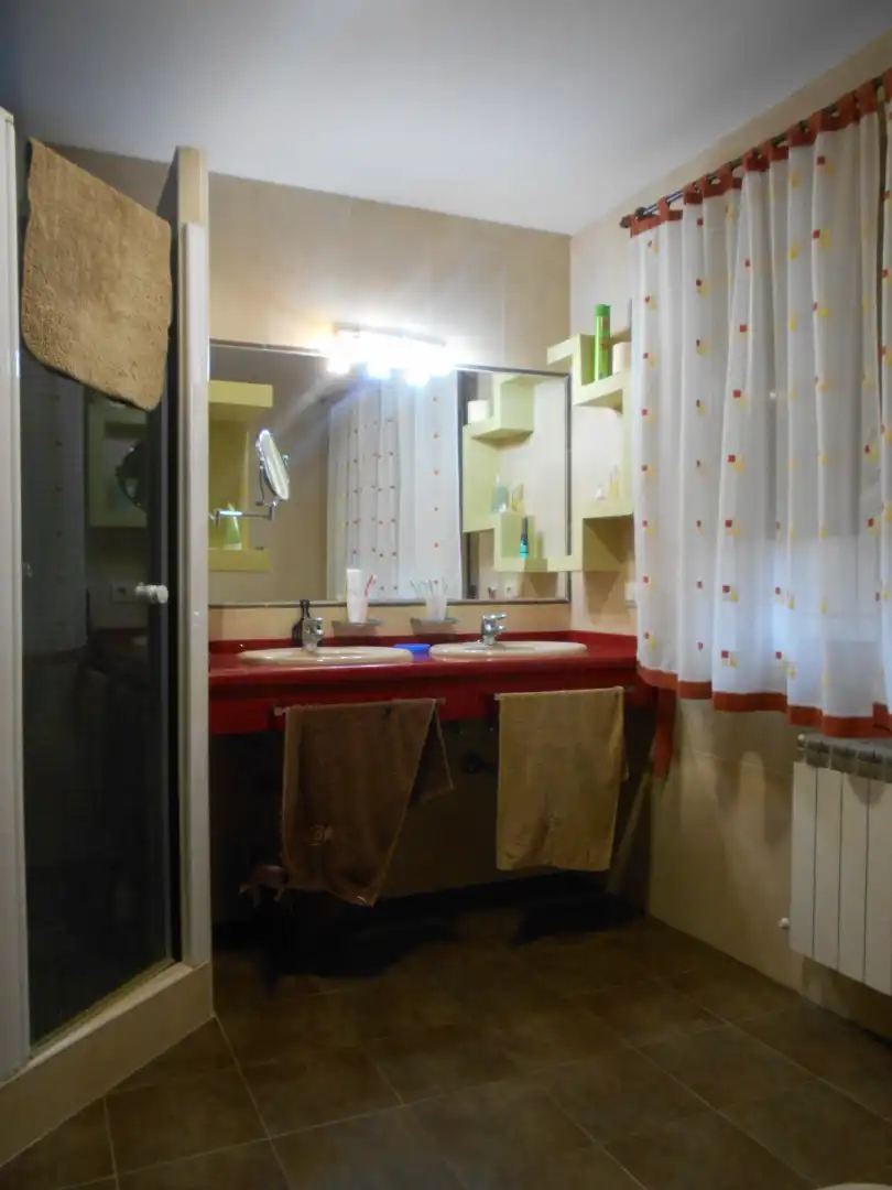 Baño de Casa o chalet en venta en Pozuelo de Calatrava con Aire acondicionado, Calefacción y Jardín privado
