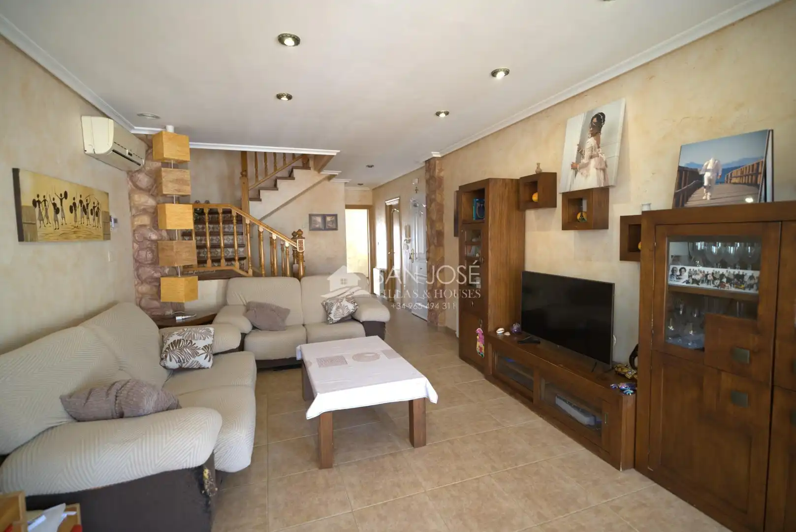 Living room of Detached homes for sale in Aspe  with Air Conditioner, Heating and Private garden