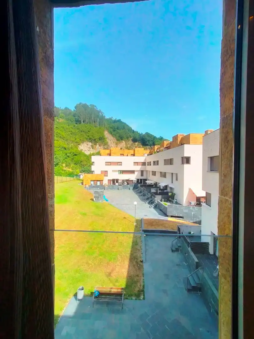 Exterior view of Flat for sale in Pravia  with Heating, Terrace and Furnished