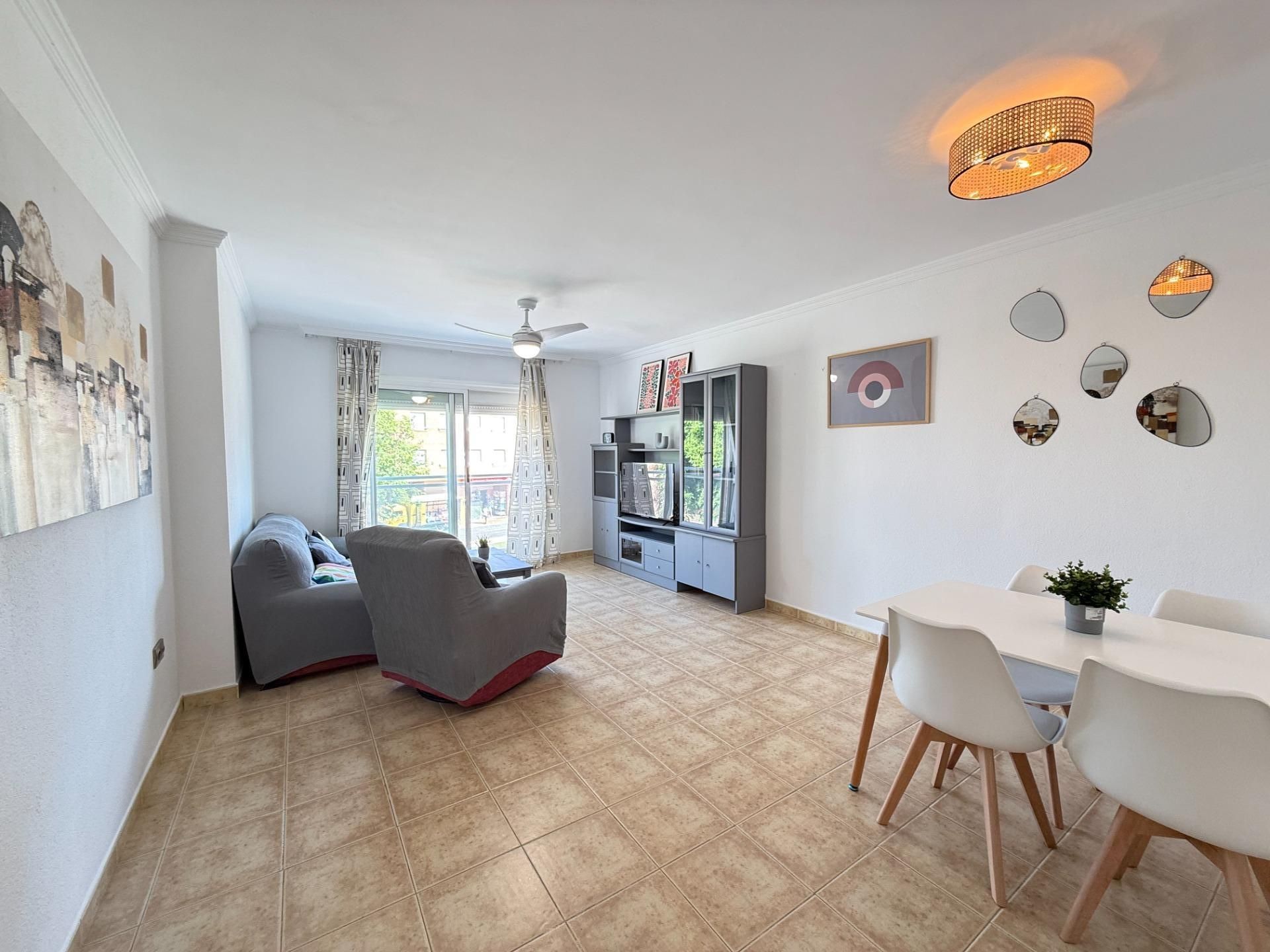 Sala de estar de Piso de alquiler en  Murcia Capital con Aire acondicionado