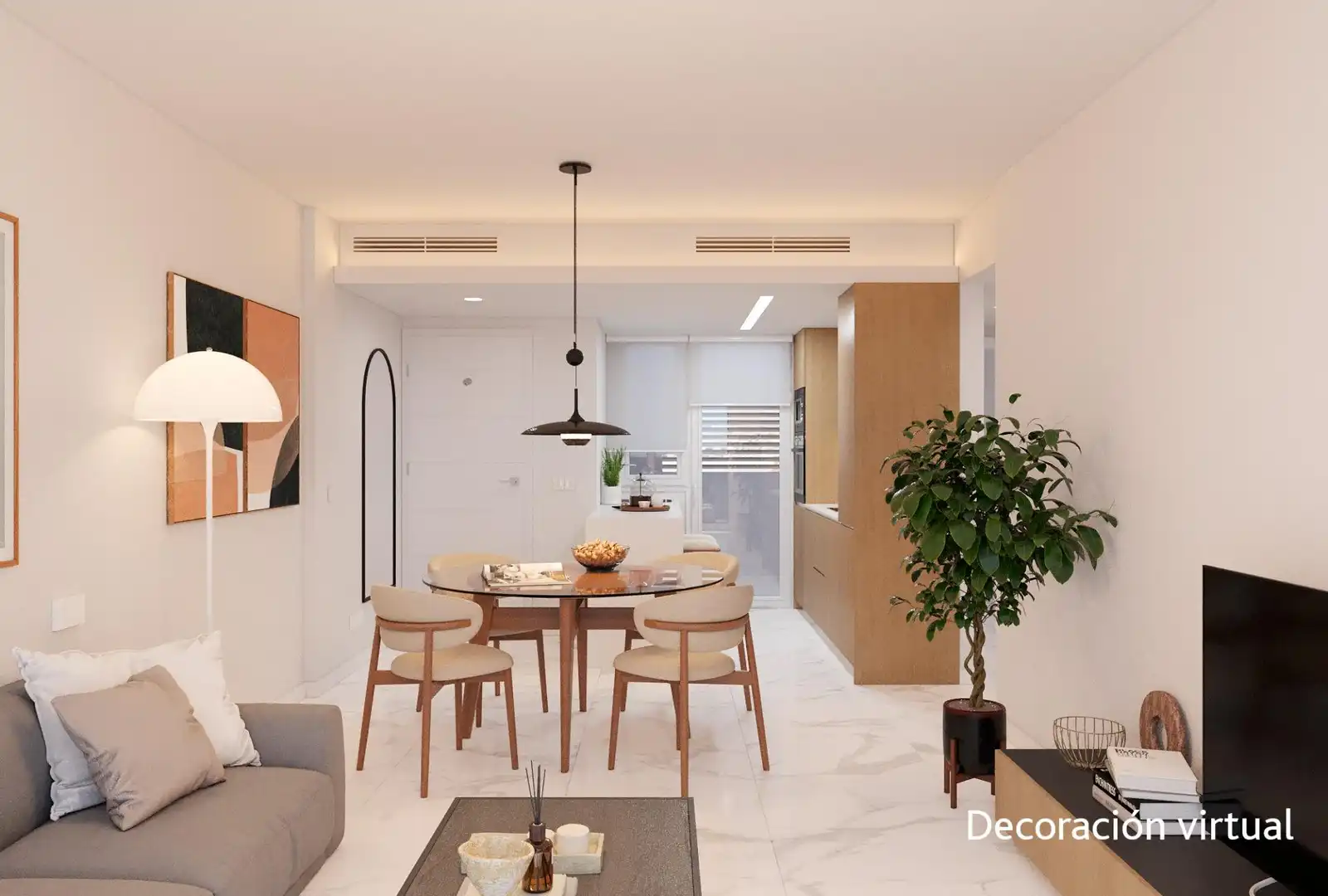 Sala d'estar de Àtic en venda en Torrevieja amb Aire condicionat, Terrassa i Piscina comunitària