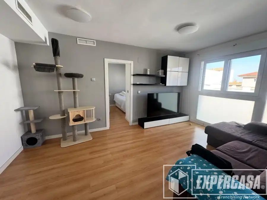 Sala de estar de Piso en venta en Beniparrell con Aire acondicionado, Parquet y Amueblado
