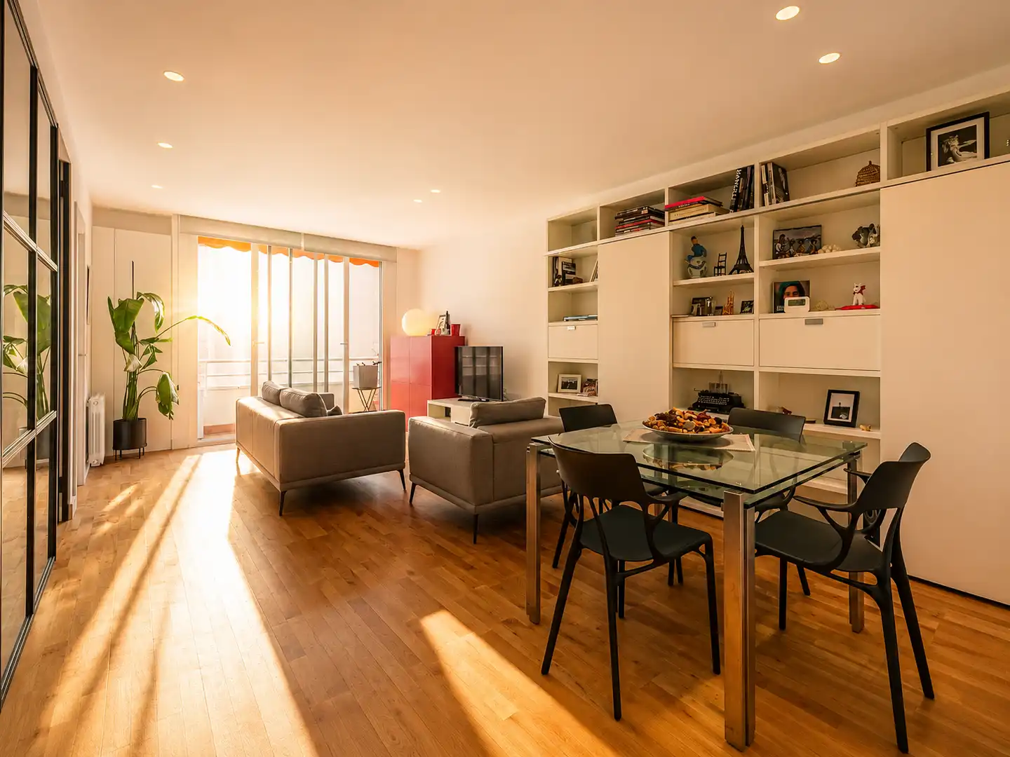 Sala de estar de Piso en venta en Barcelona con Aire acondicionado, Calefacción y Amueblado