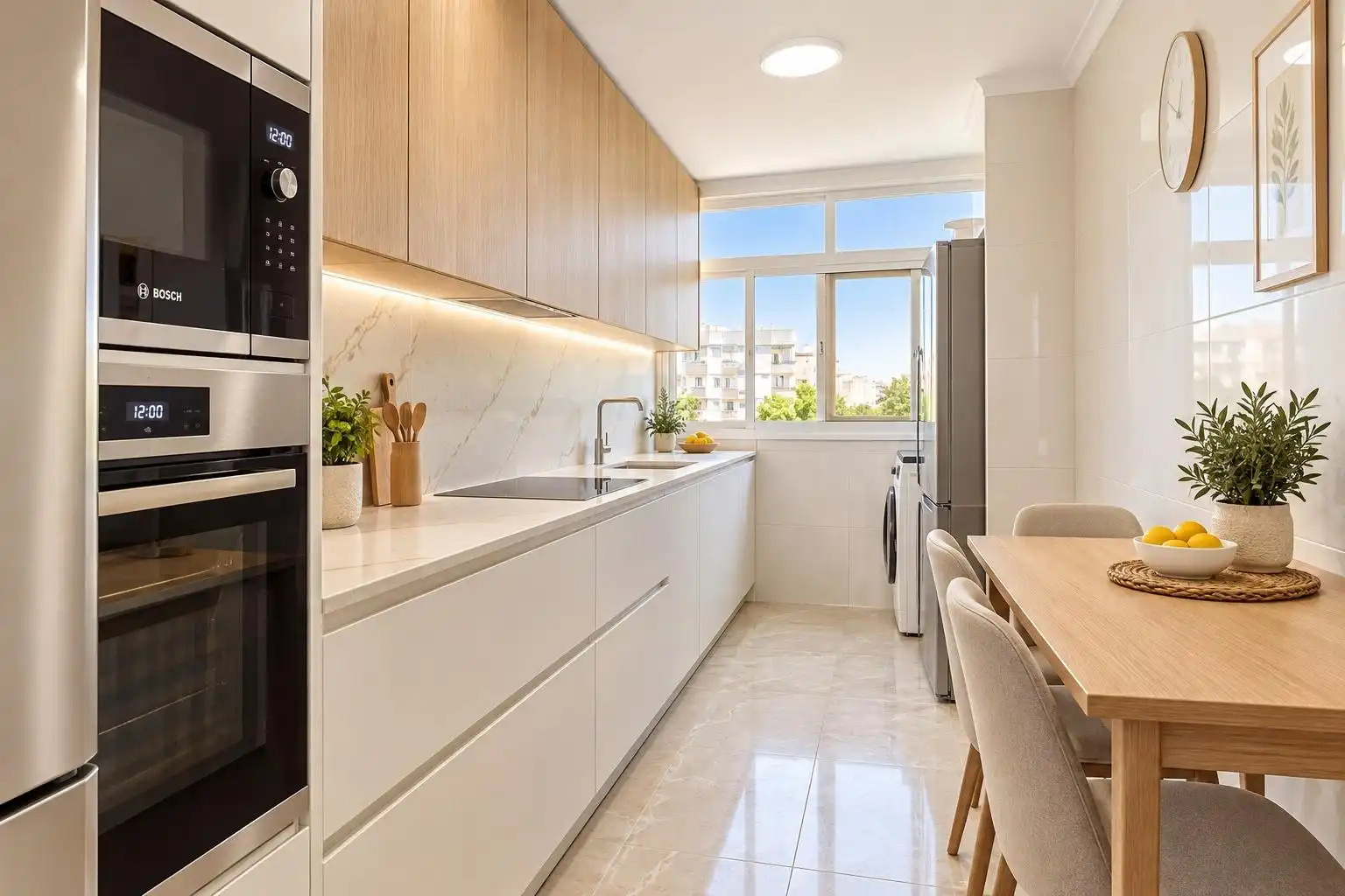 Cocina de Apartamento en venta en Estepona con Aire acondicionado, Calefacción y Terraza