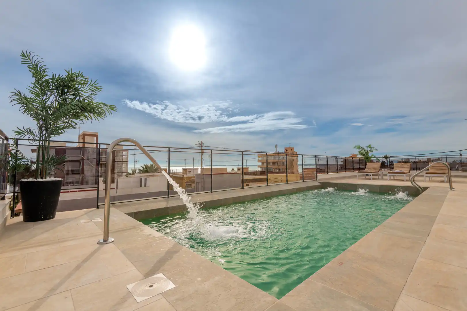 Swimming pool of Buildings for sale in Santa Pola  with Alarm and Community pool