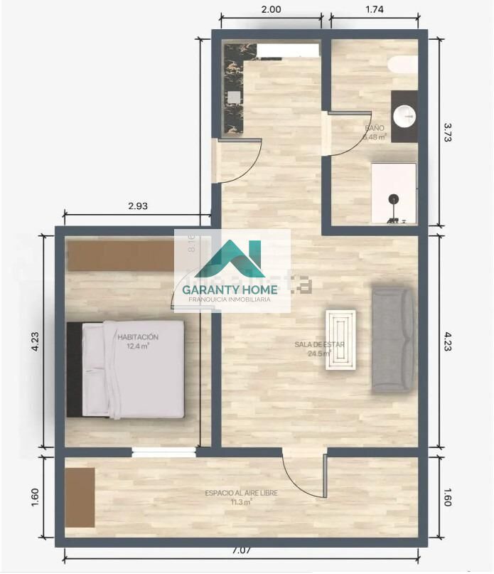 Dormitori de Apartament en venda en Getafe amb Aire condicionat, Calefacció i Terrassa