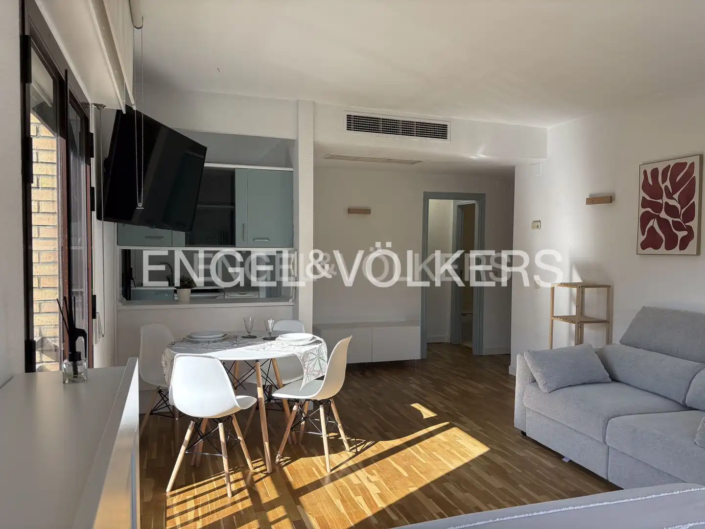 Sala d'estar de Estudi de lloguer en Madrid amb Aire condicionat, Calefacció i Jardí privat