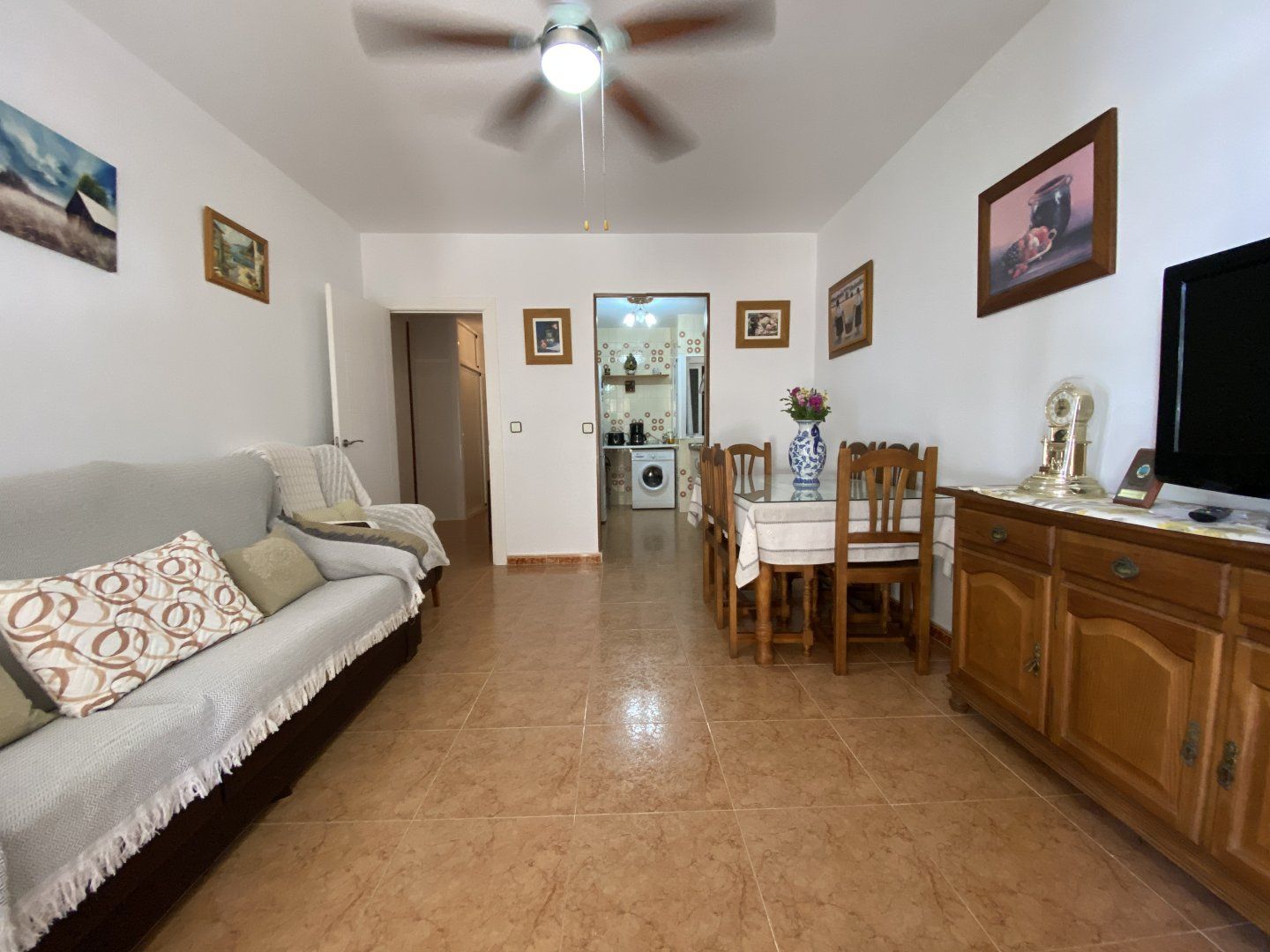 Living room of Flat for sale in Chipiona  with Terrace and Furnished
