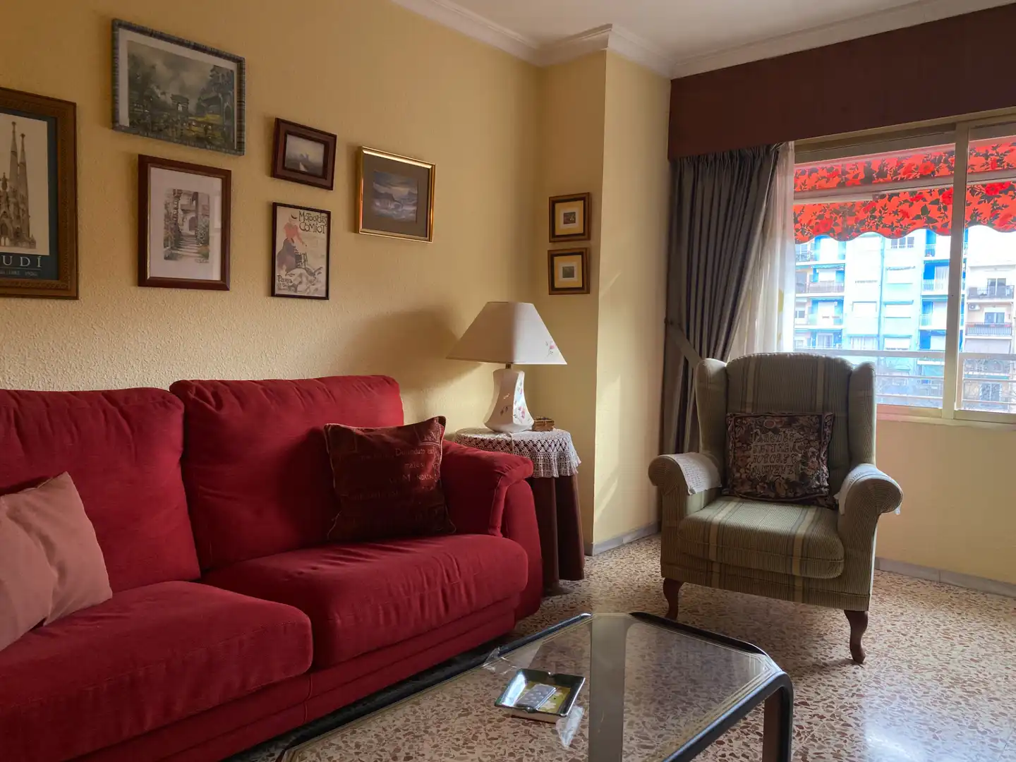 Sala de estar de Piso en venta en Alicante / Alacant con Aire acondicionado, Amueblado y Balcón