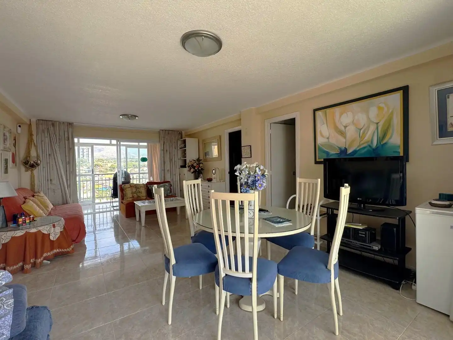 Comedor de Apartamento en venta en Benidorm con Aire acondicionado, Jardín privado y Amueblado