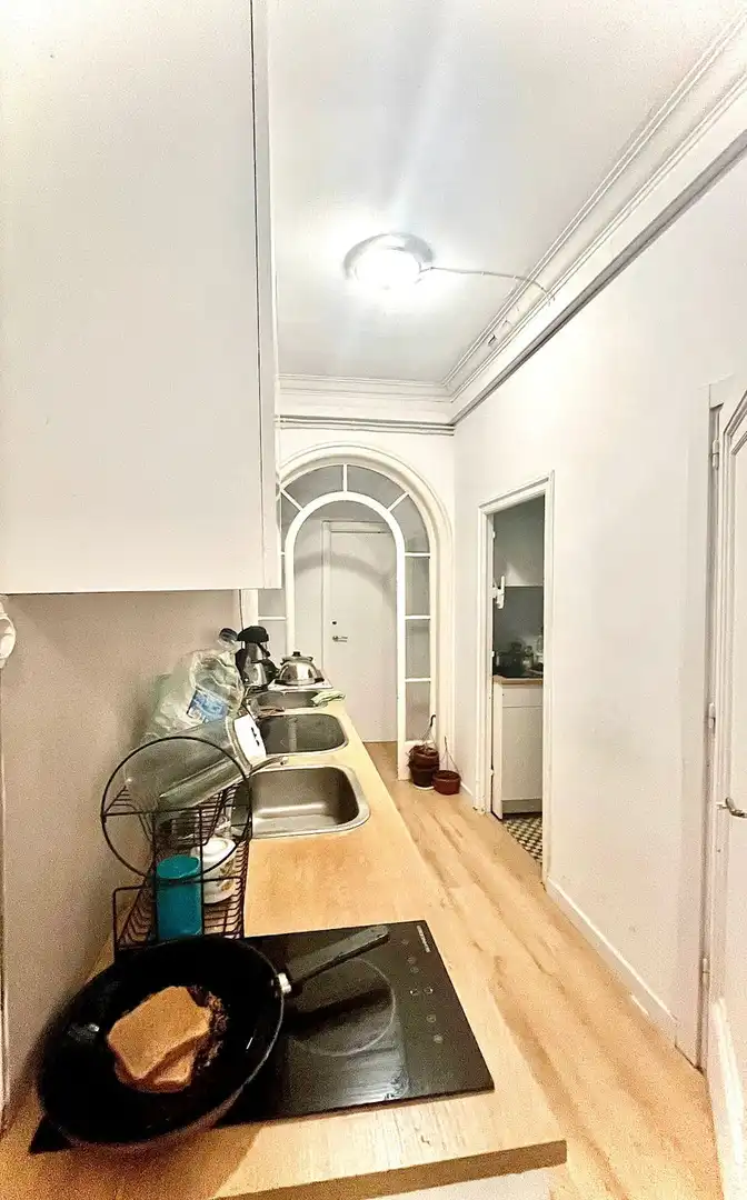 Küche von Wohnung zur untervermieten in Barcelona mit Heizung, Möbliert und Waschmaschine