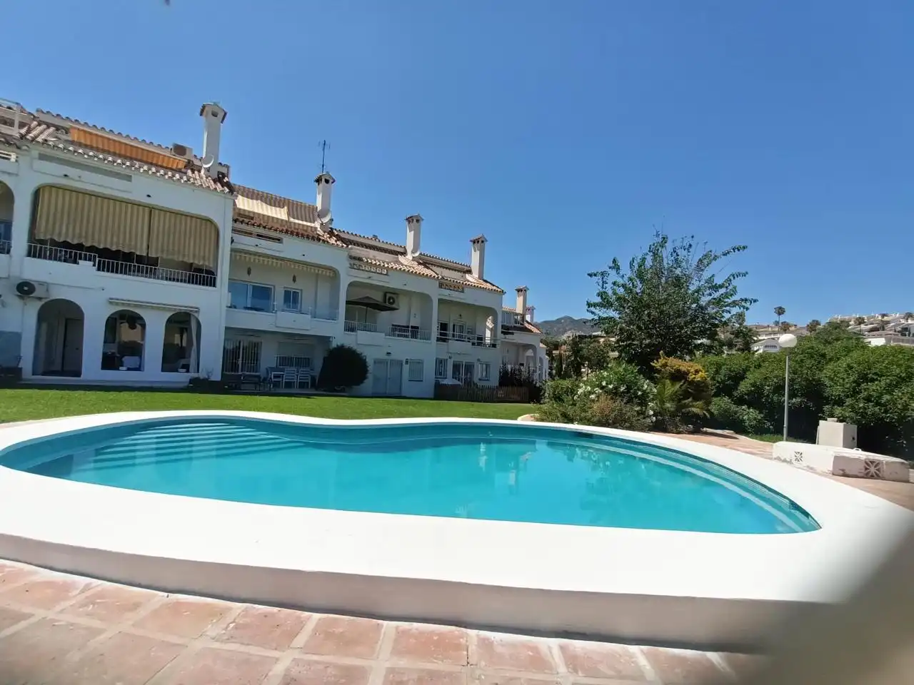 Jardí de Casa adosada en venda en Benalmádena amb Aire condicionat, Jardí privat i Piscina comunitària