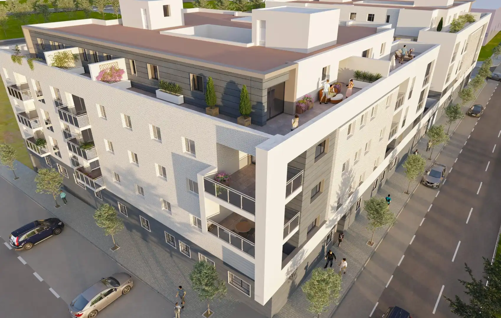 Vista exterior de Ático en venta en Badajoz con Aire acondicionado, Calefacción y Terraza