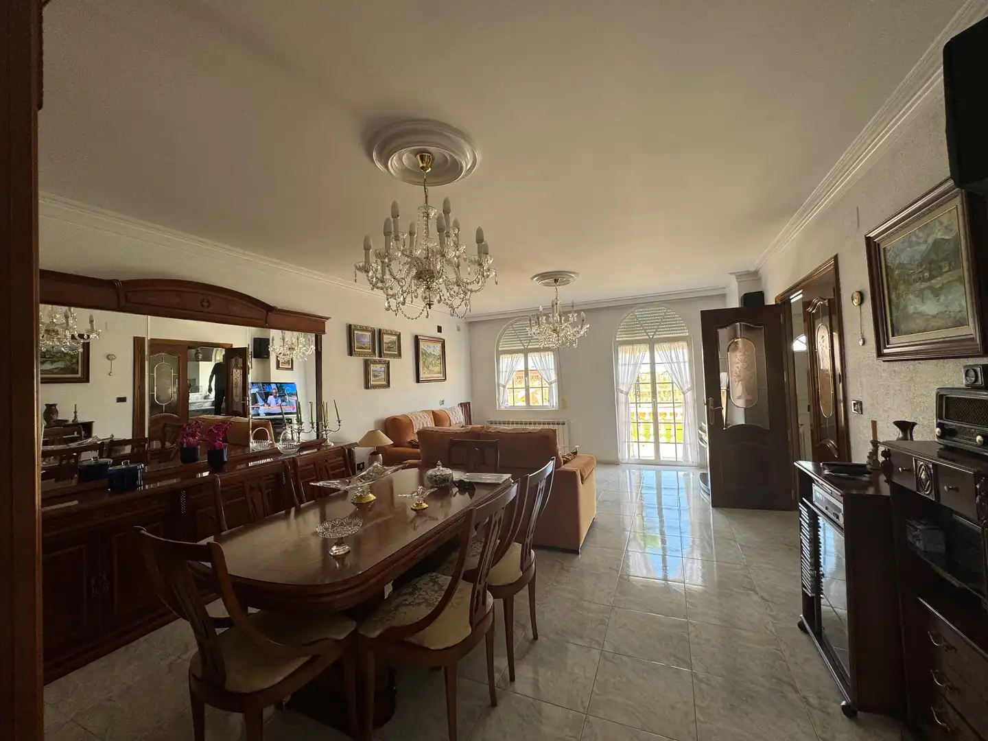 Comedor de Casa adosada en venta en Valoria la Buena con Calefacción, Jardín privado y Parquet