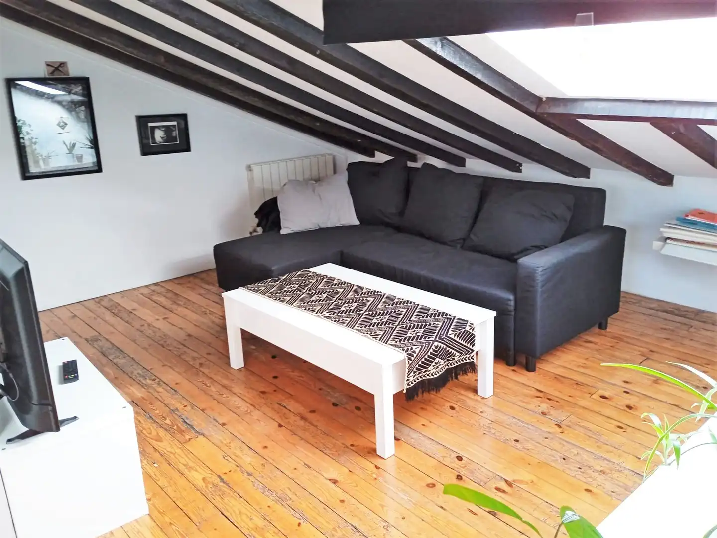 Sala de estar de Ático en venta en Bilbao 