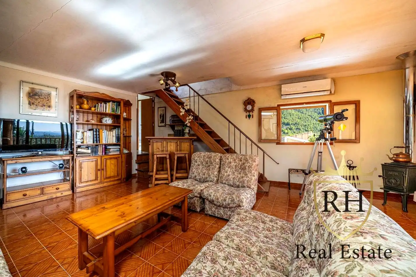 Sala de estar de Casa o chalet en venta en Selva con Aire acondicionado, Jardín privado y Terraza