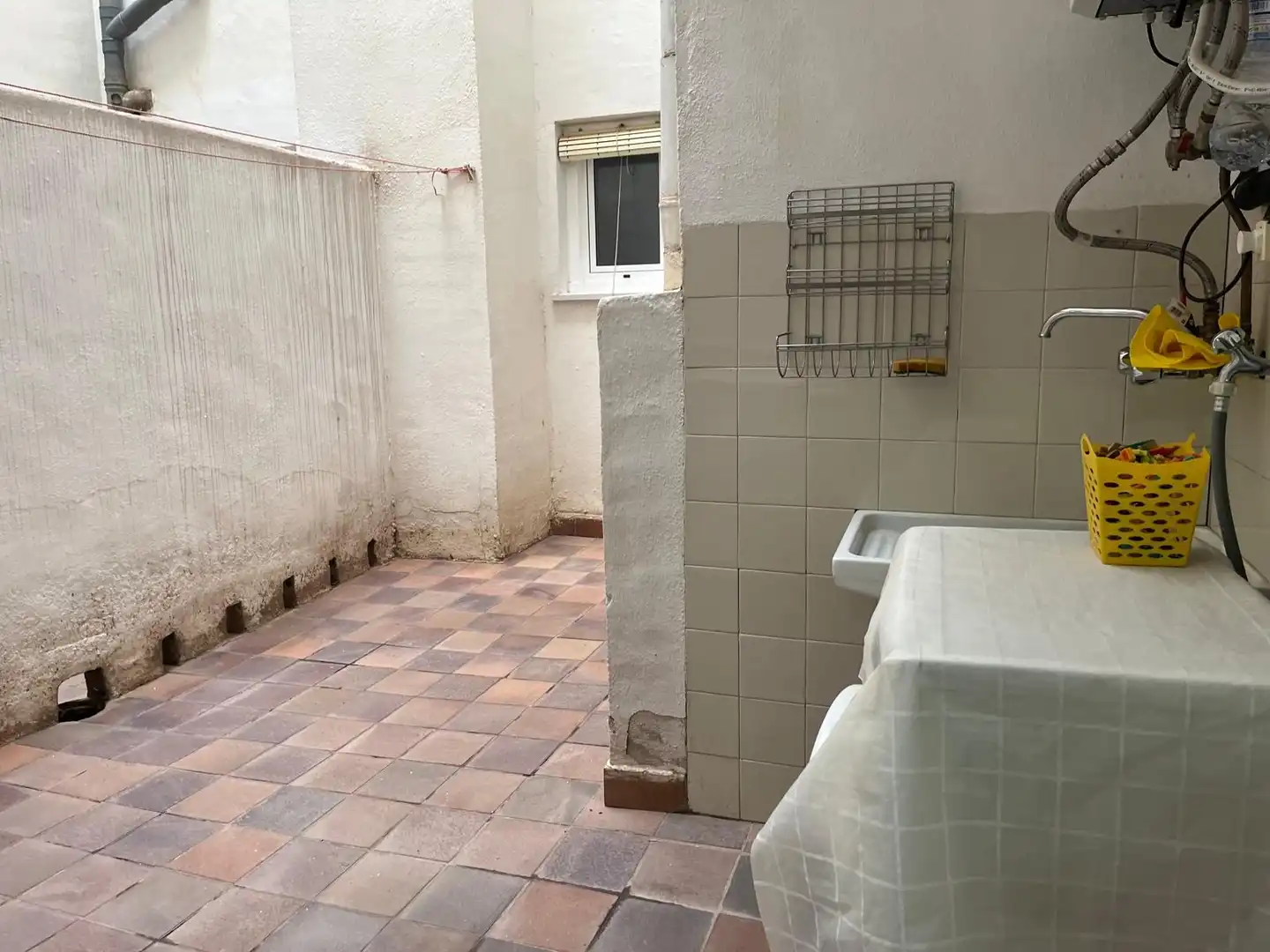 Balcony of Flat for rent in Almansa  with Heating, Terrace and Furnished
