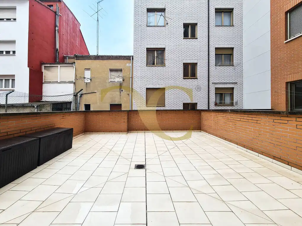 Terrace of Flat for sale in Gijón   with Heating, Terrace and Furnished