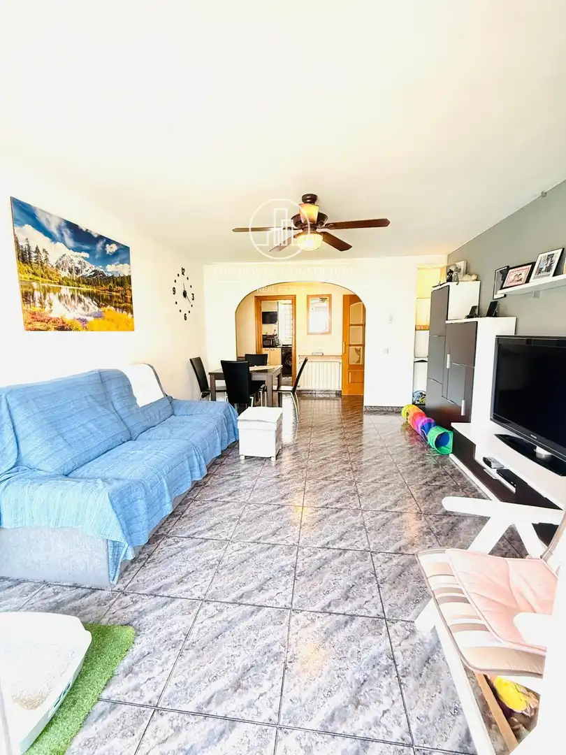 Wohnzimmer von Wohnung zum Verkauf in Sant Andreu de Llavaneres mit Heizung, Terrasse und Schwimmbad