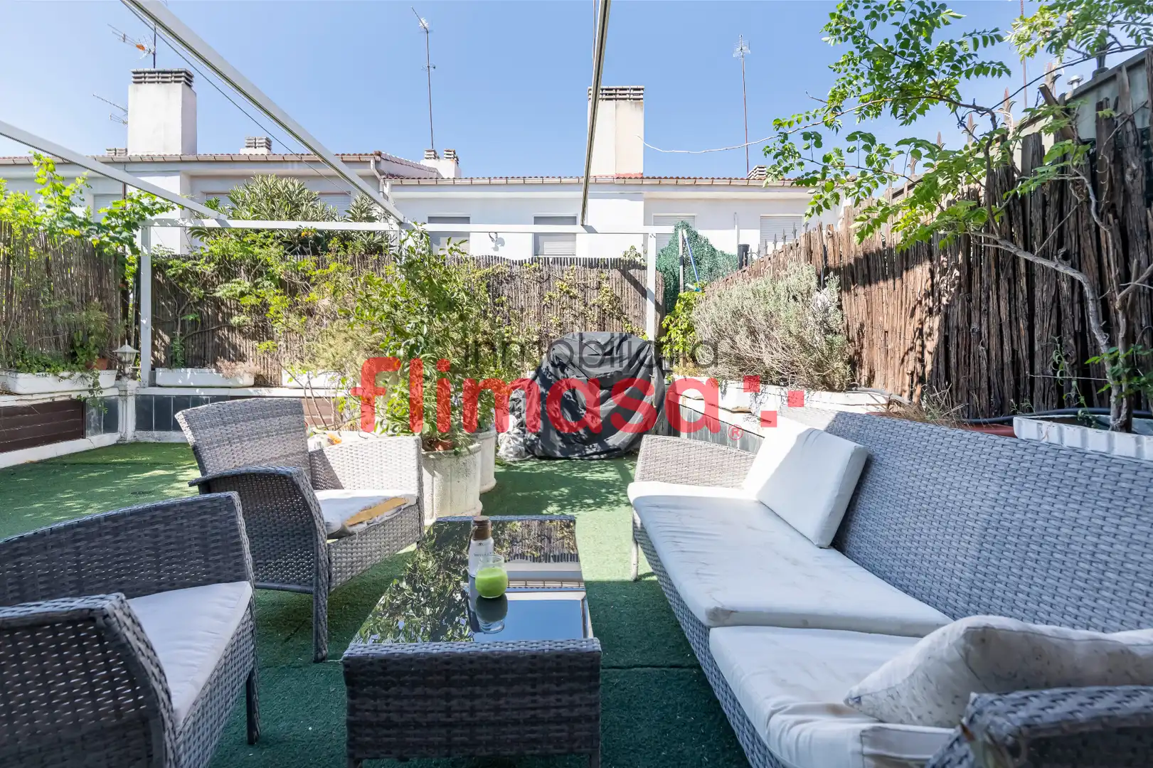 Terraza de Casa adosada en venta en Villaviciosa de Odón con Aire acondicionado, Calefacción y Jardín privado