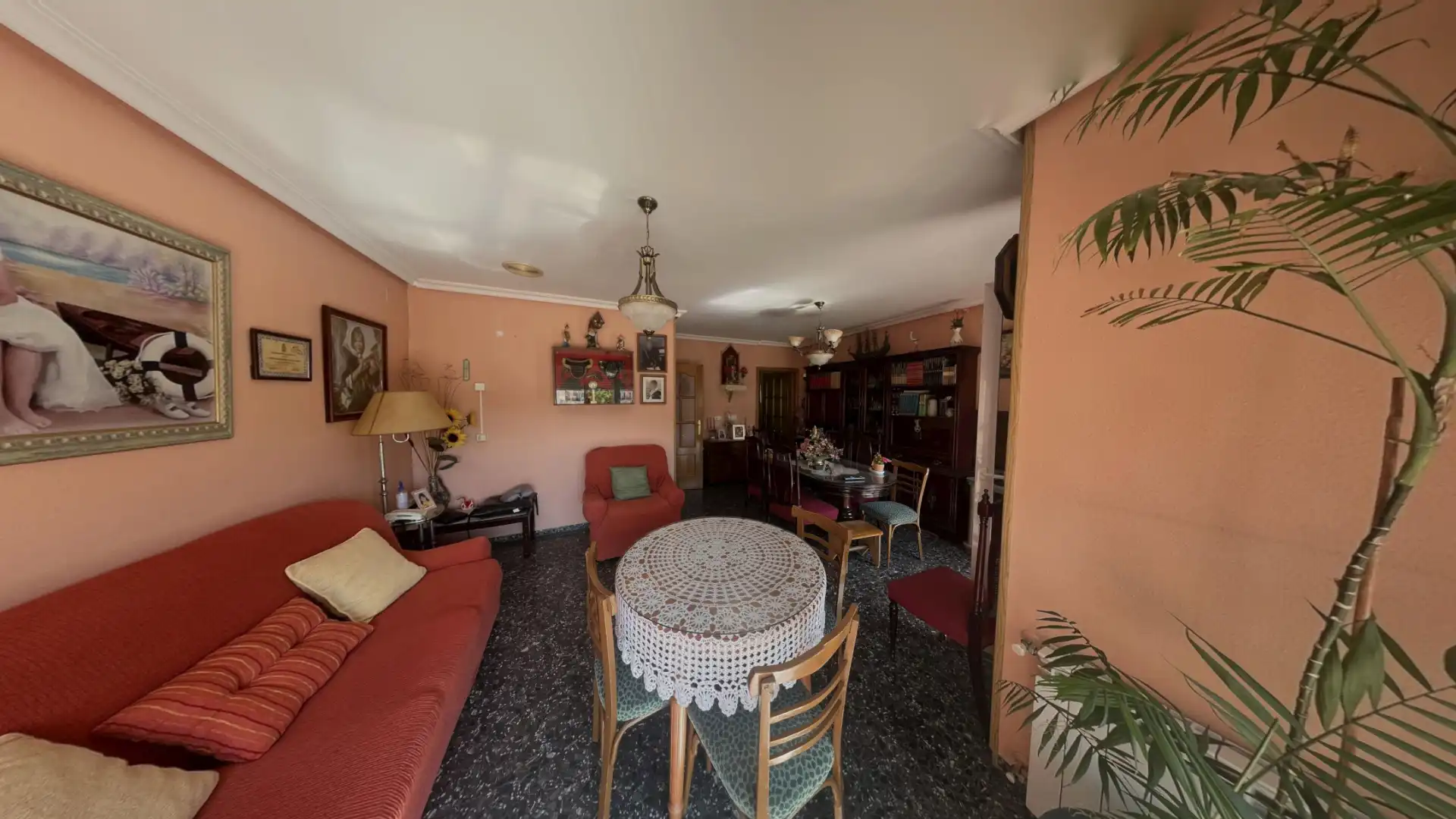 Living room of Flat for sale in Utiel  with Heating, Furnished and Washing machine