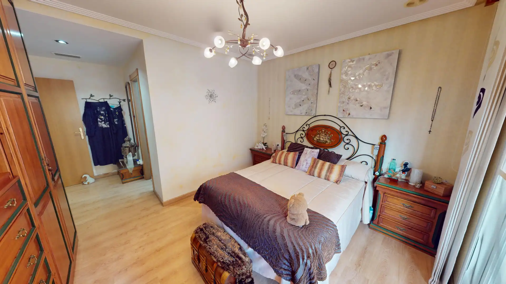 Bedroom of Flat for sale in Aspe  with Air Conditioner, Parquet flooring and Furnished