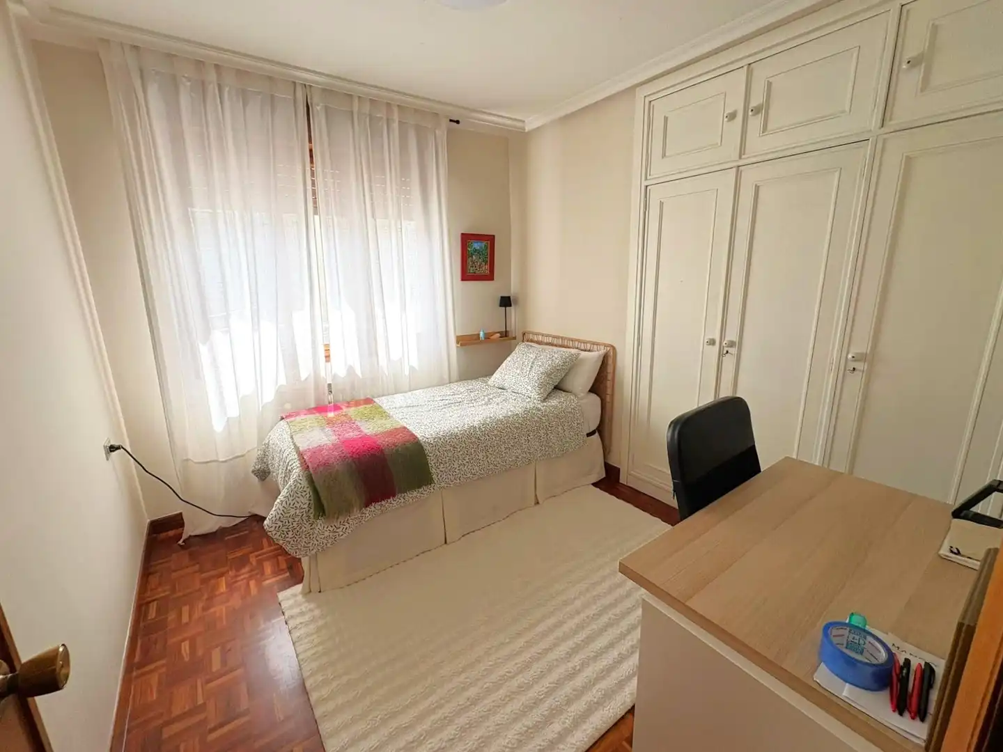 Bedroom of Flat for rent in Oviedo   with Heating and Furnished