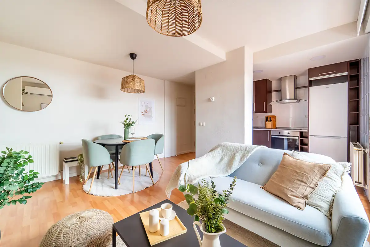 Wohnzimmer von Wohnung zum Verkauf in Madrid mit Klimaanlage, Terrasse und Gemeinschaftspool