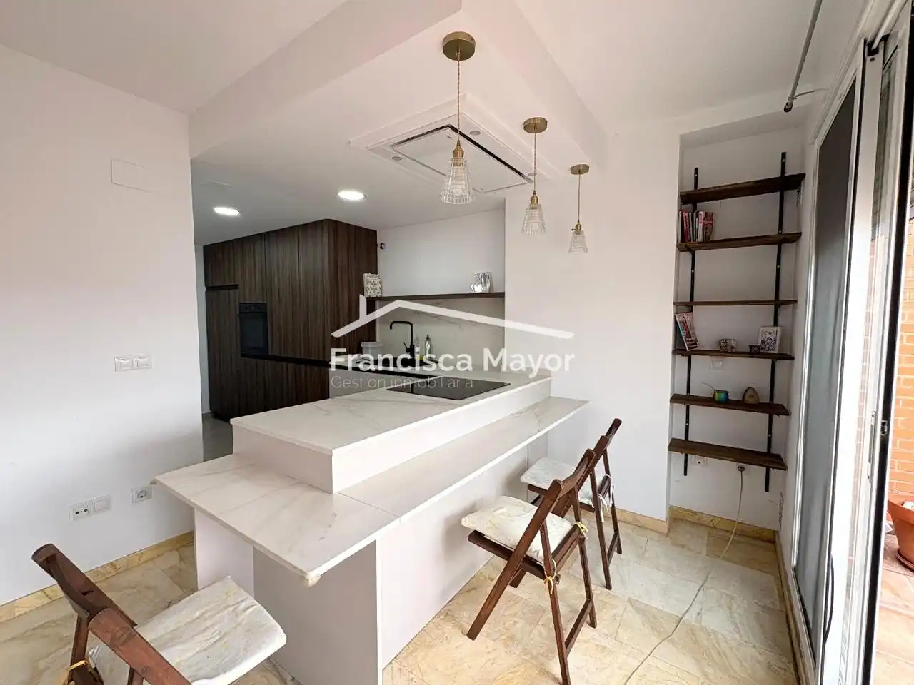 Cuina de Dúplex en venda en Valencia amb Aire condicionat i Terrassa