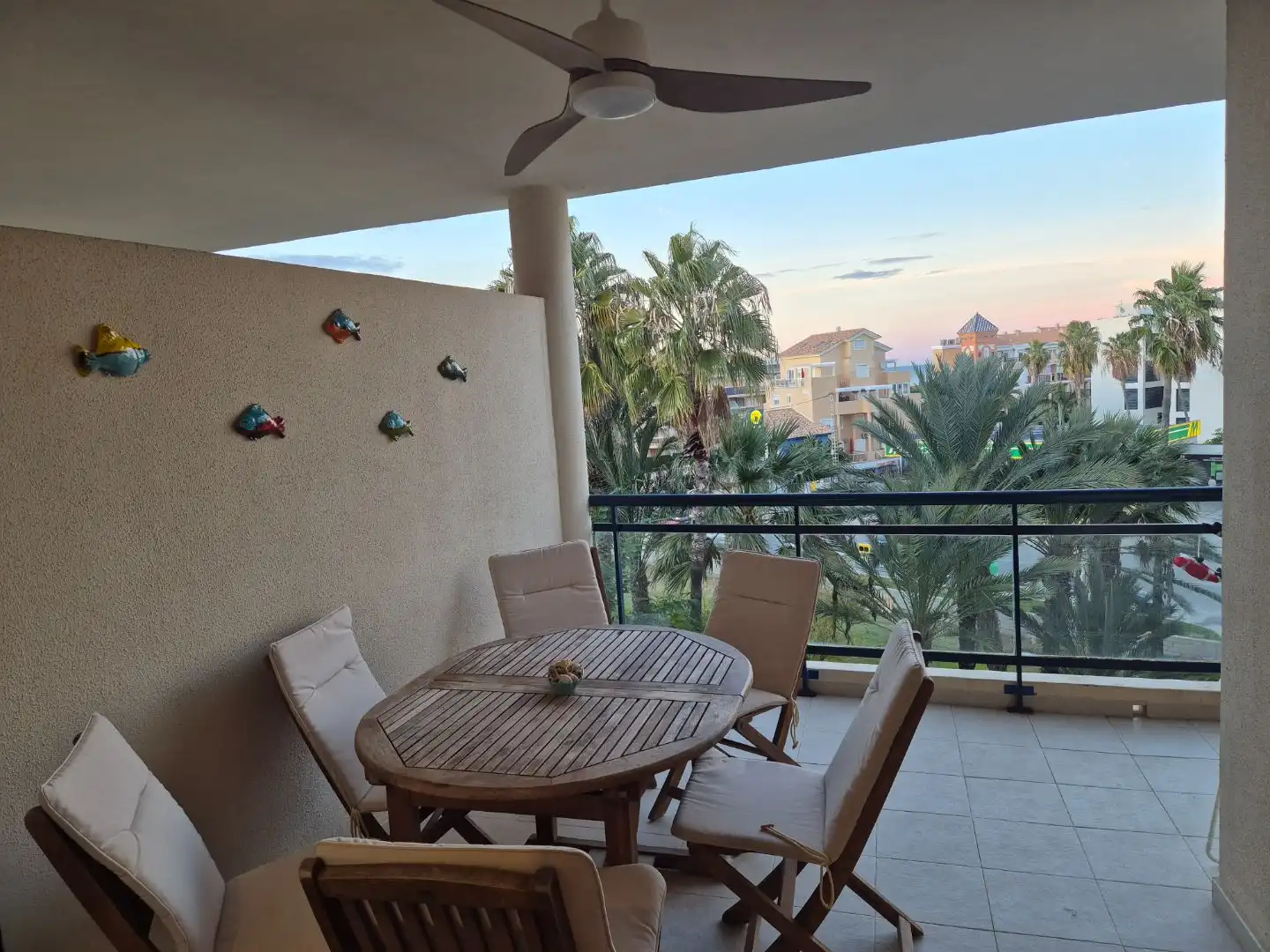 Terrasse von Wohnung zur Miete in Dénia mit Klimaanlage, Heizung und Privatgarten