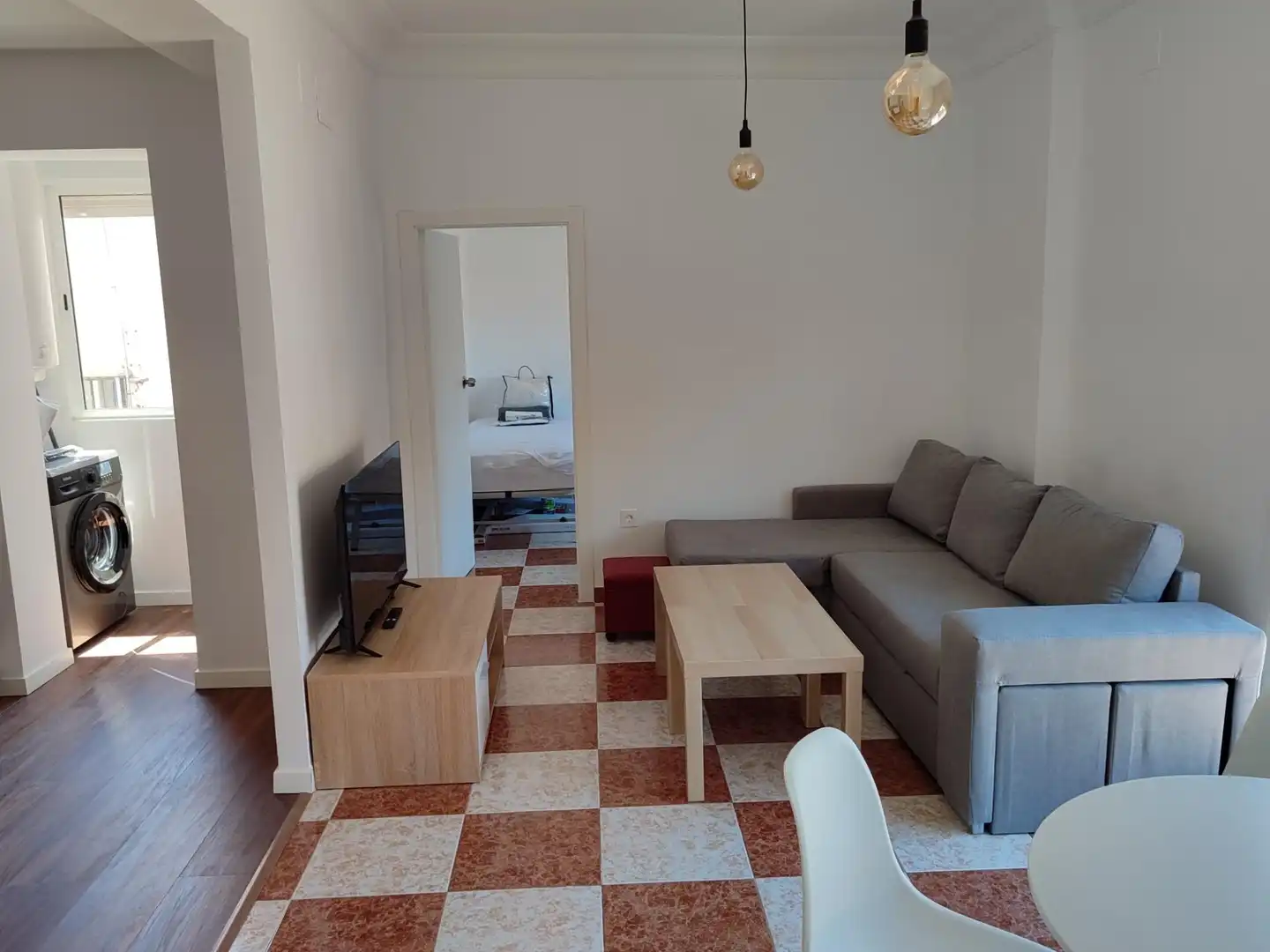 Sala d'estar de Pis de lloguer en Granada amb Terrassa, Moblat i Balcó