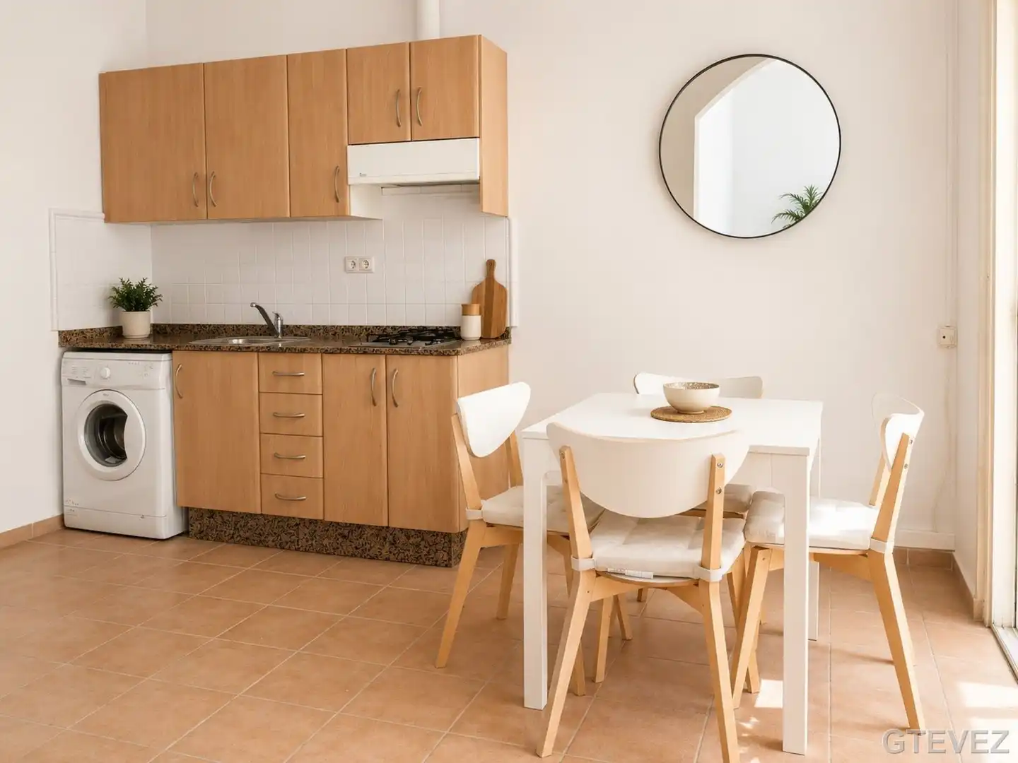 Küche von Wohnung zur Miete in  Palma de Mallorca mit Heizung, Möbliert und Balkon