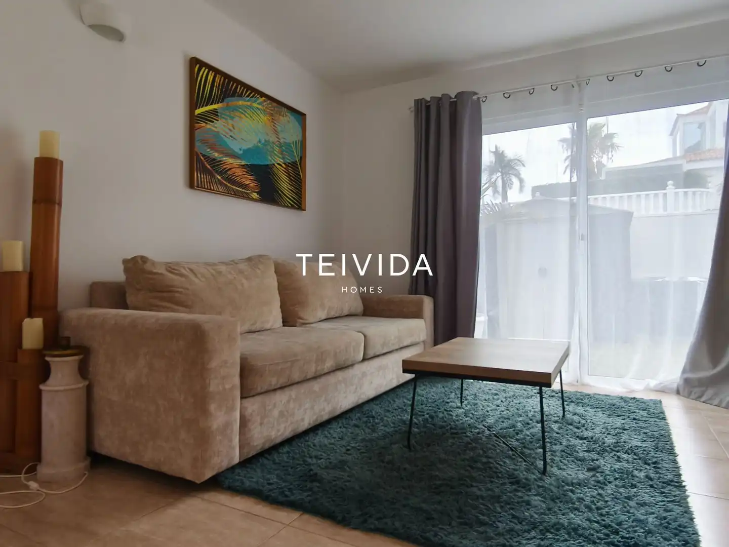 Sala de estar de Casa adosada en venta en Adeje con Aire acondicionado, Terraza y Trastero