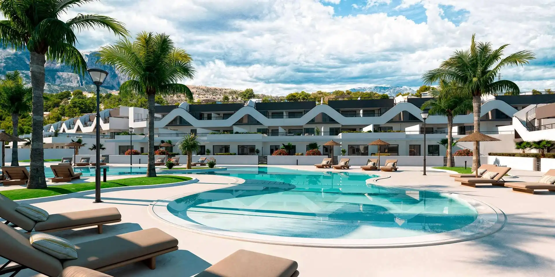 Piscina de Ático en venta en L'Alfàs del Pi con Piscina comunitaria
