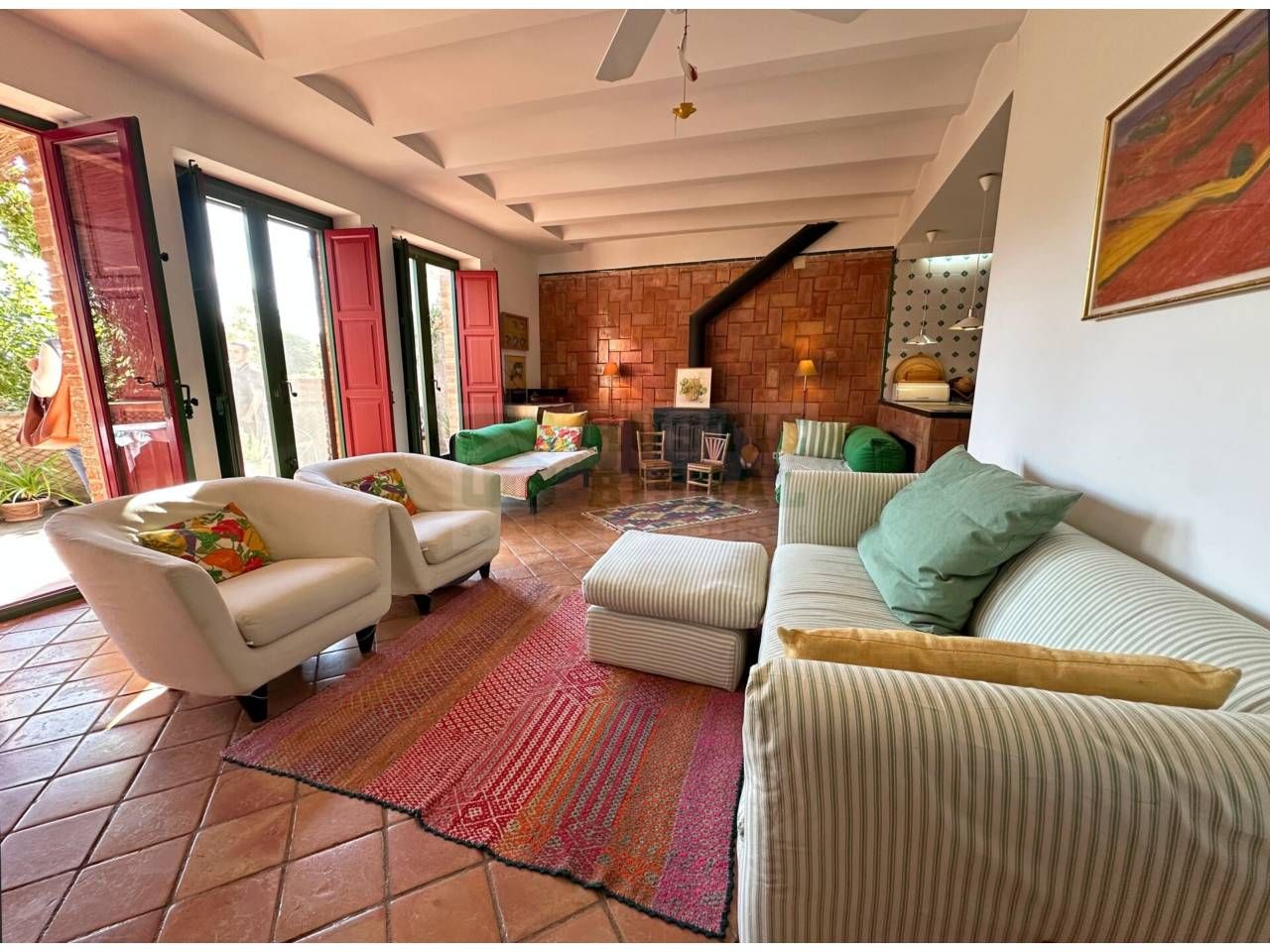 Sala d'estar de Finca rústica en venda en Forallac amb Terrassa