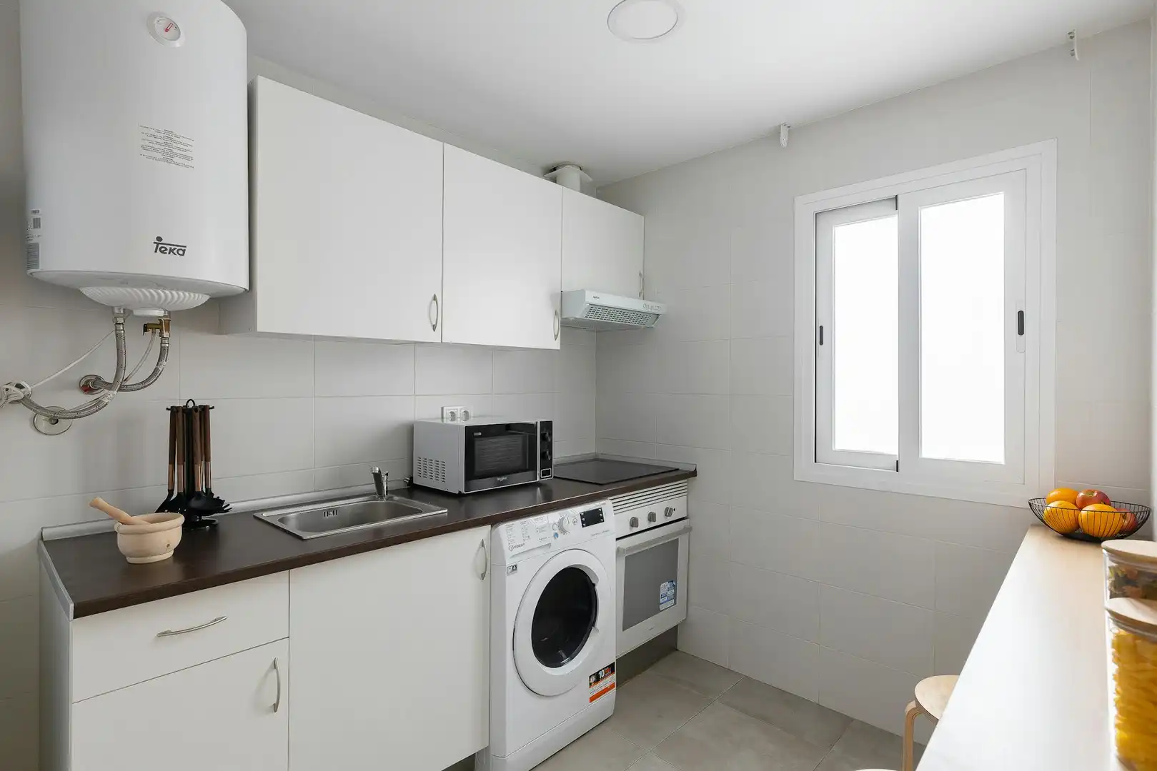 Kitchen of Flat for rent in Getafe  with Air Conditioner, Heating and Furnished