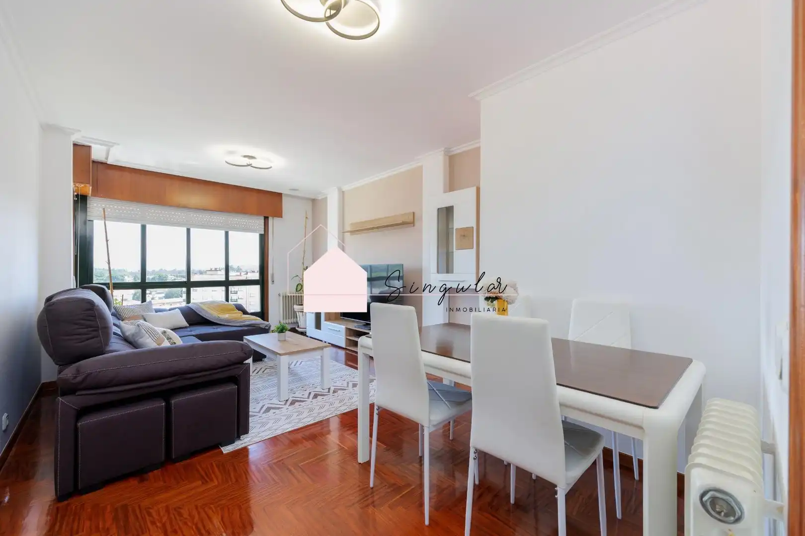 Living room of Flat for sale in Ponteareas  with Heating and Parquet flooring