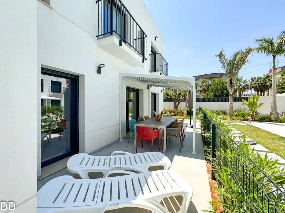 Terrassa de Casa o xalet de lloguer en Dénia amb Aire condicionat, Calefacció i Jardí privat