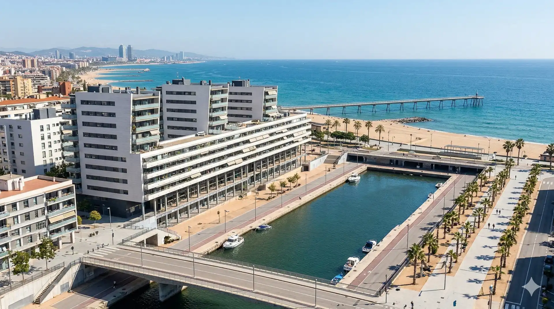 Vista exterior de Pis en venda en Badalona amb Moblat, Forn i Rentadora