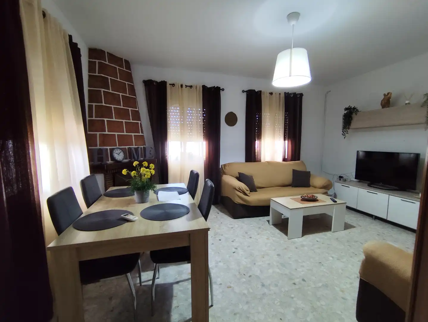 Living room of Houses for rent in Sanlúcar de Barrameda  with Air Conditioner, Heating and Swimming Pool