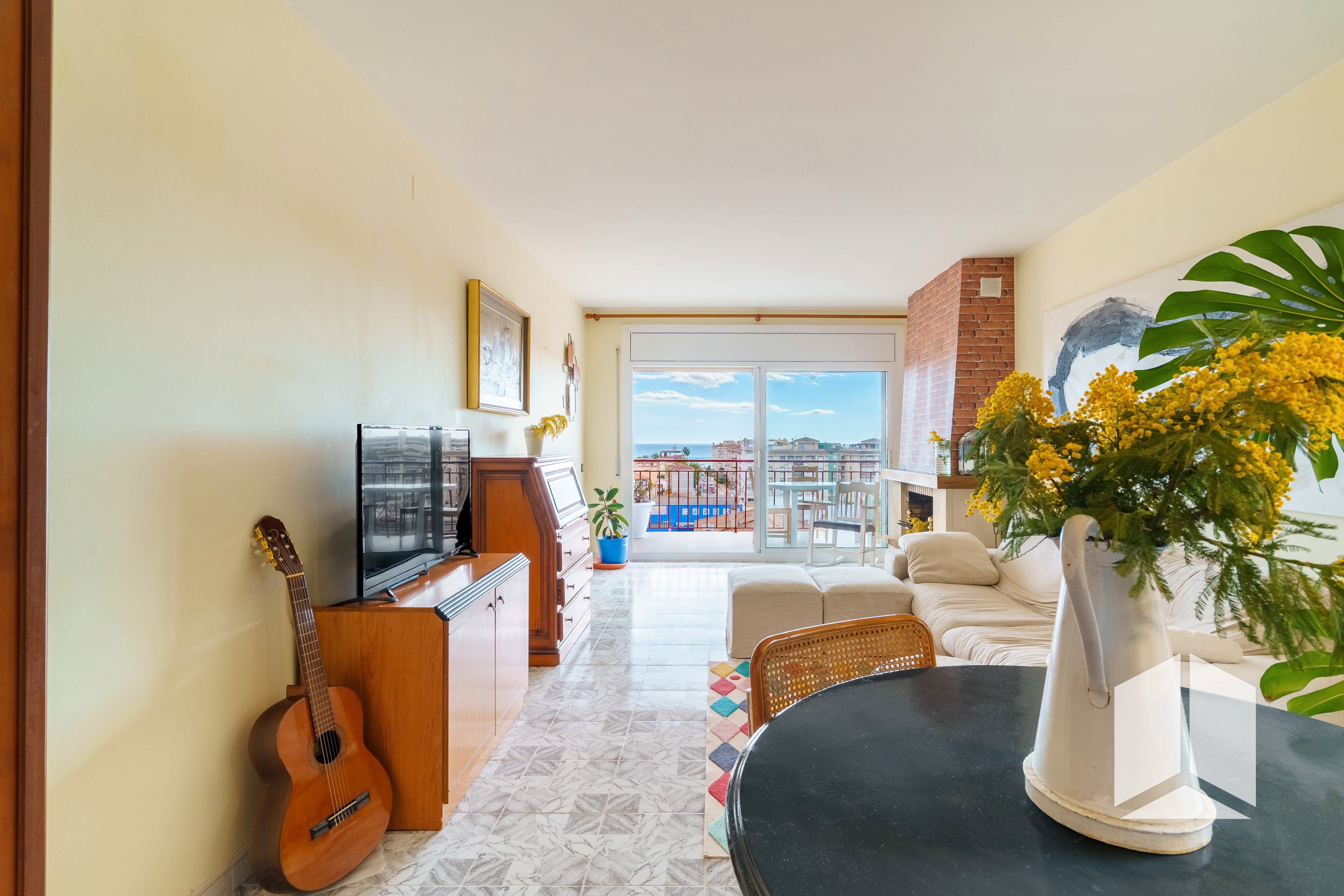 Sala de estar de Piso en venta en Calafell con Balcón