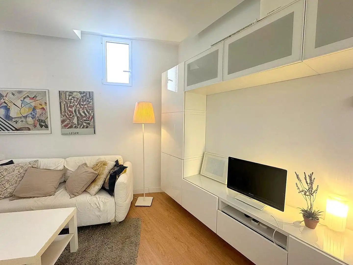 Wohnzimmer von Wohnung zur Miete in Madrid mit Klimaanlage, Heizung und Möbliert