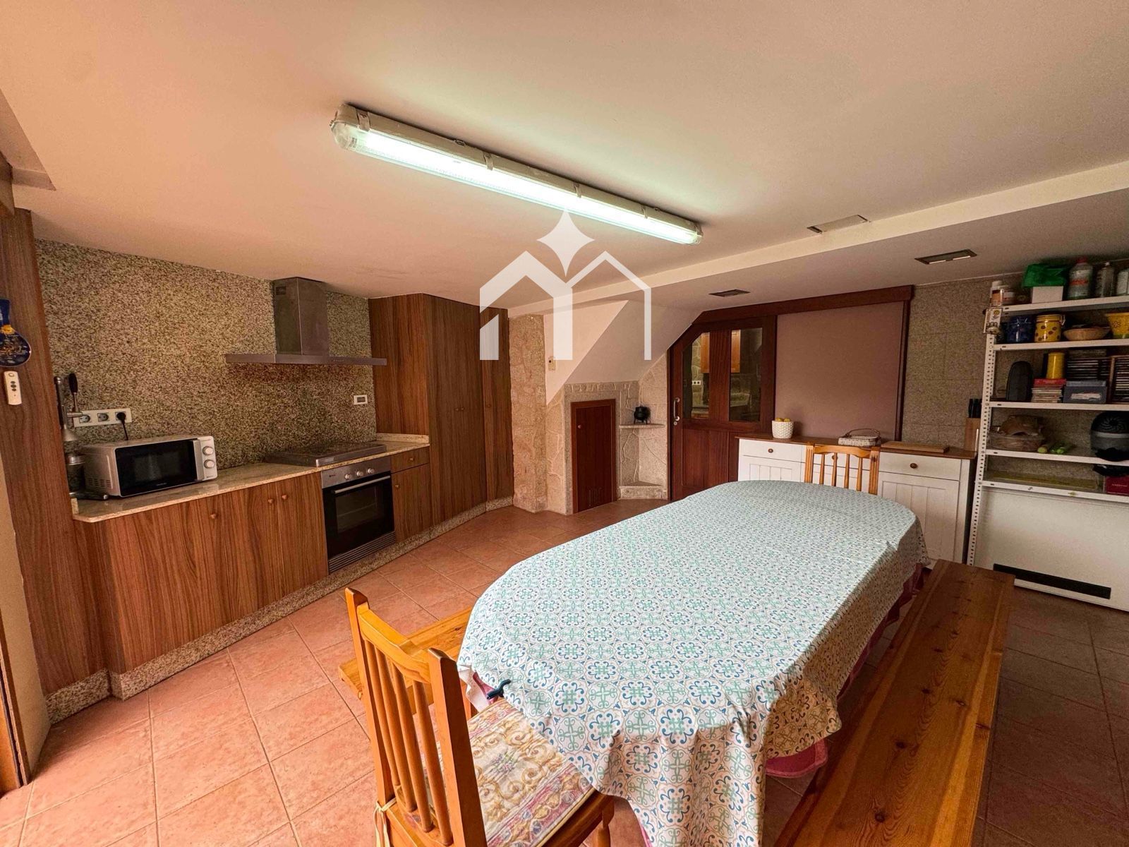Kitchen of Single-family semi-detached for sale in Moaña  with Heating, Private garden and Terrace